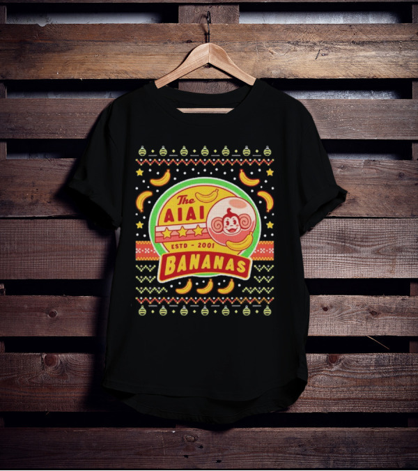The Aiai Bananas ESTD 2001 Festive T-Shirt