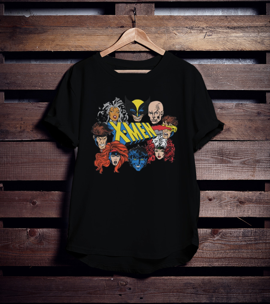 X-Men Marvel Comics Wolverine Storm Charles Xavier Cyclops Nightcrawler Rogue Jean Grey Gambit T-Shirt