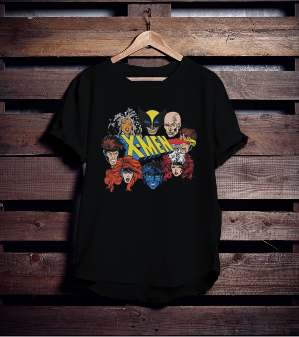 X-Men Marvel Comics Wolverine Storm Charles Xavier Cyclops Nightcrawler Rogue Jean Grey Gambit T-Shirt