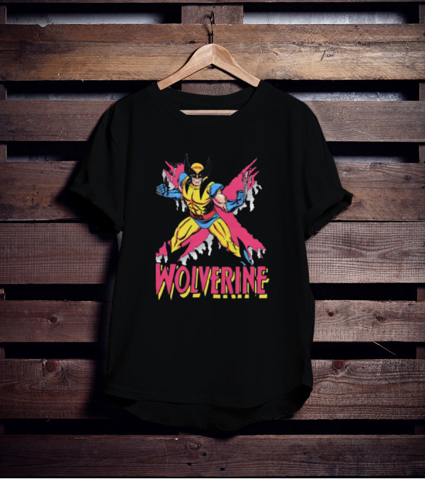Wolverine X-Men Marvel Comics Retro Logan Character T-Shirt