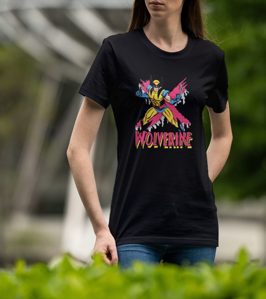 Wolverine X-Men Marvel Comics Retro Logan Character T-Shirt