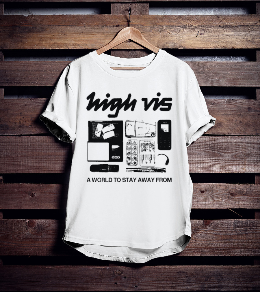 High Vis A World To Stay Away From Phone Scale Camera Vis T-Shirt
