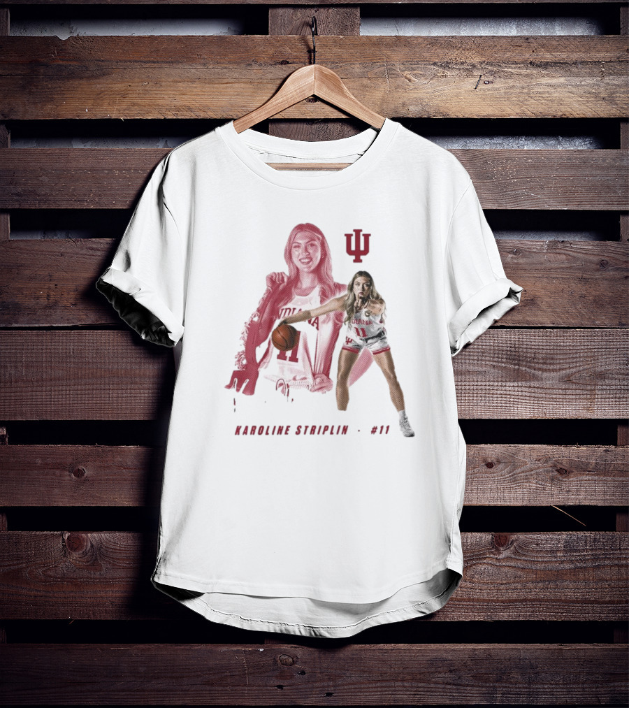 Karoline Striplin #11 Indiana Hoosiers Basketball IU T-Shirt