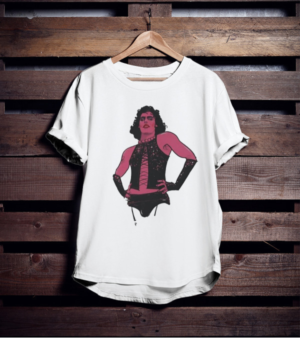 Macho Frank N Furter Rocky Horror Tim Curry Dr. Frank-N-Furter Iconic Costume Image T-Shirt