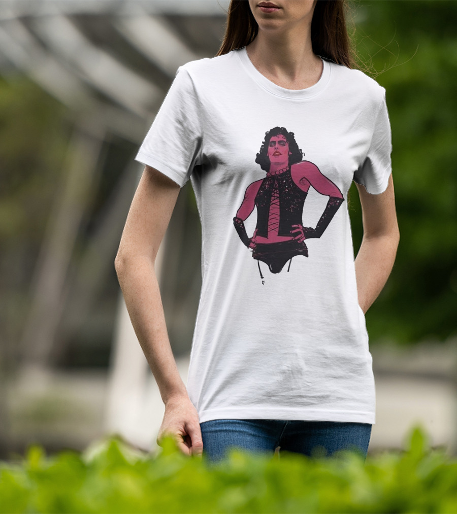 Macho Frank N Furter Rocky Horror Tim Curry Dr. Frank-N-Furter Iconic Costume Image T-Shirt