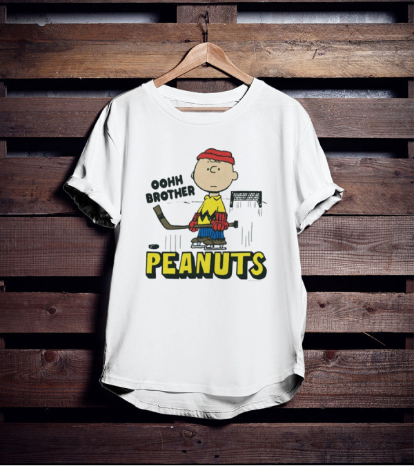 Peanuts Charlie Brown Oohh Brother Hockey T-Shirt