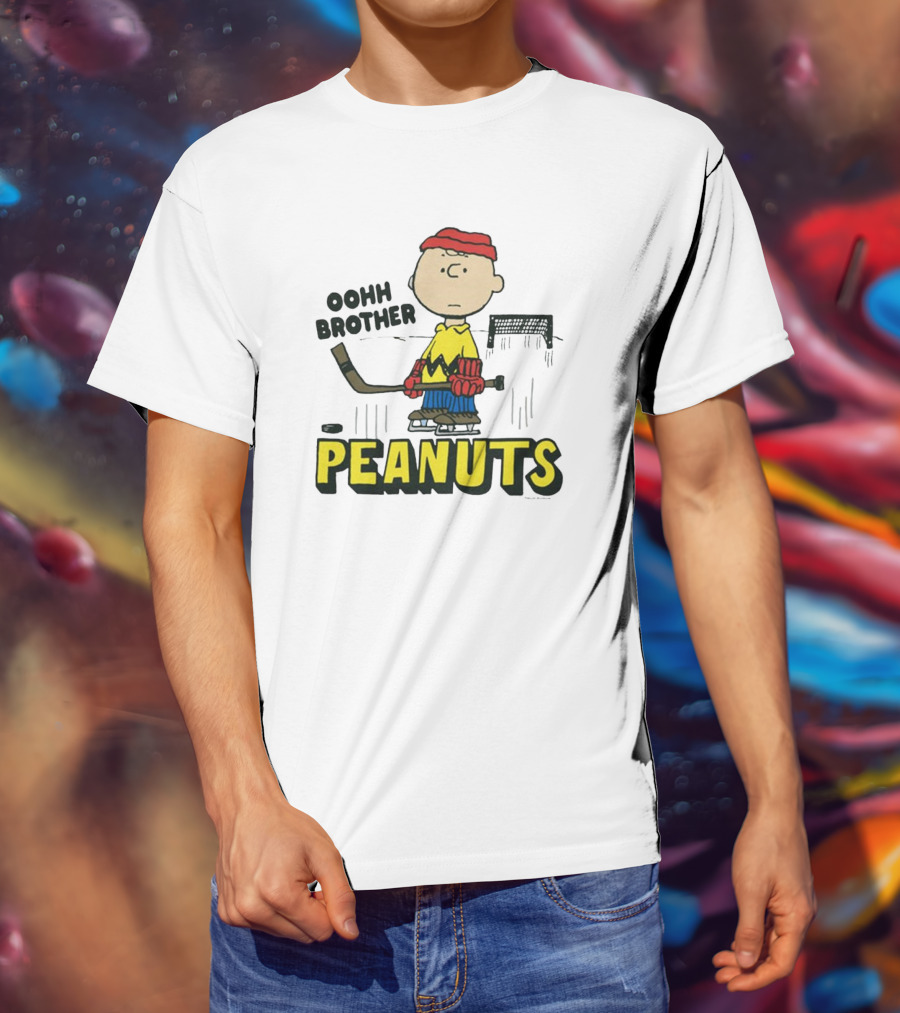 Peanuts Charlie Brown Oohh Brother Hockey T-Shirt