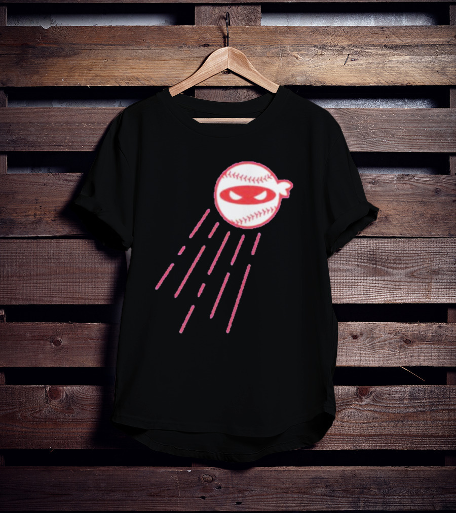 Los Angeles Dodgers Pitching Ninja Baseball Face T-Shirt