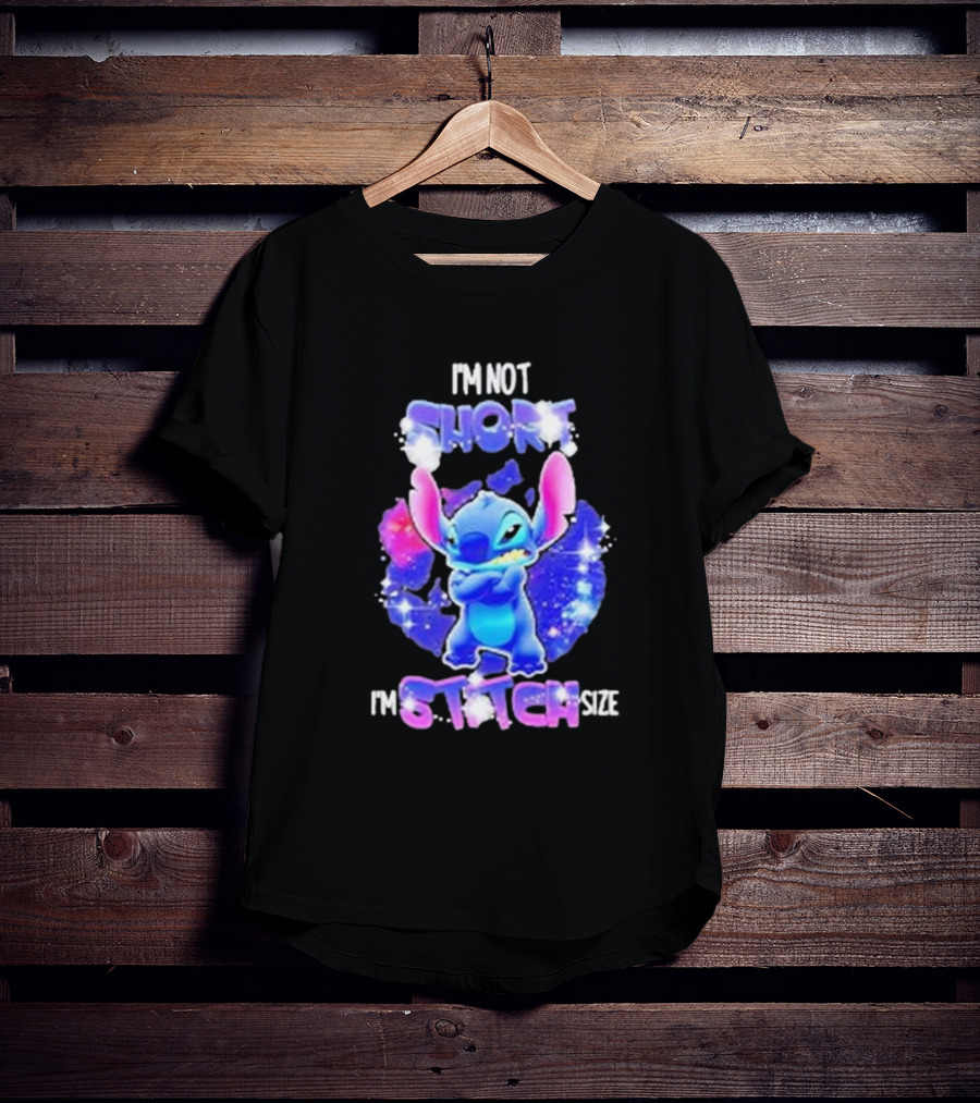 I'm Not Short I'm Stitch Size Lilo And Stitch Character Image T-Shirt