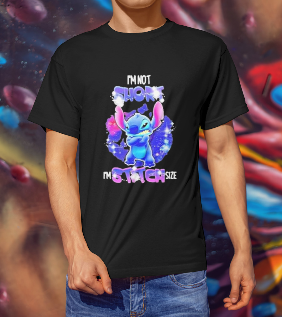I'm Not Short I'm Stitch Size Lilo And Stitch Character Image T-Shirt