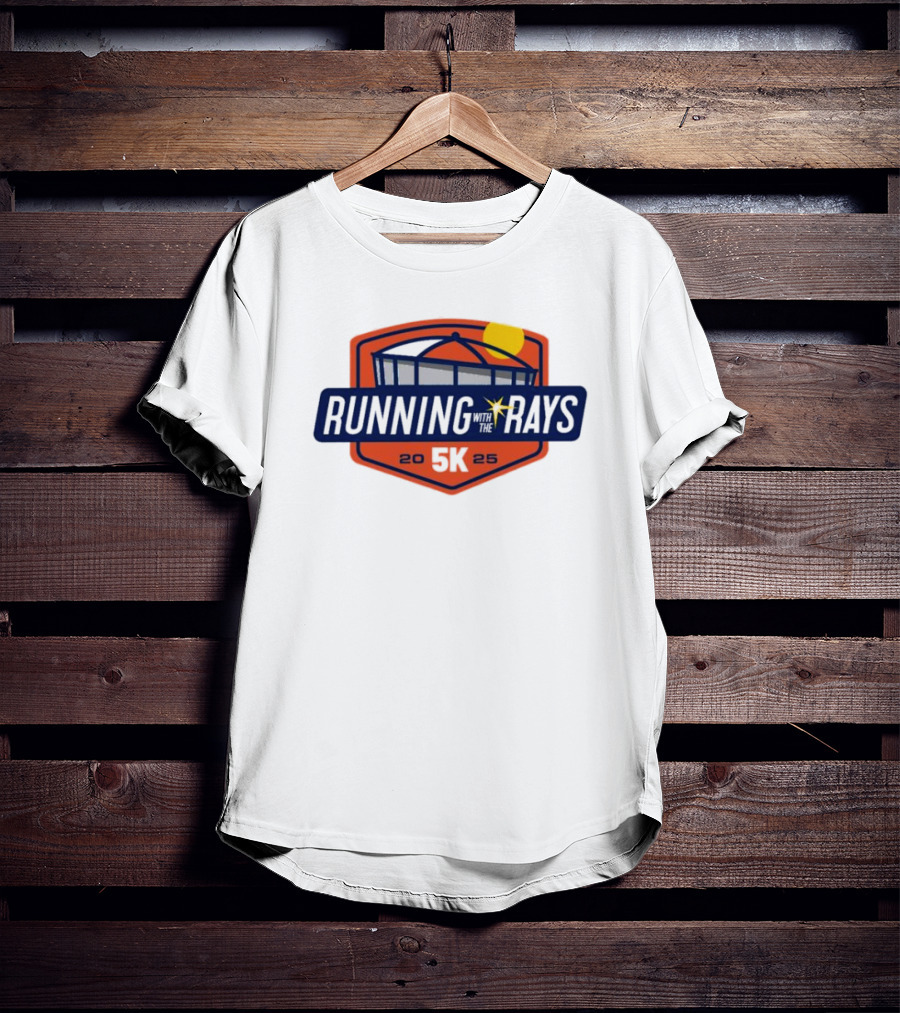 Running With The Rays 5K 2025 Tampa Bay Rays Stadium T-Shirt