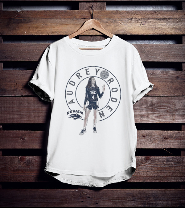 Audrey Roden Nevada Wolf Pack Basketball Player Circular T-Shirt