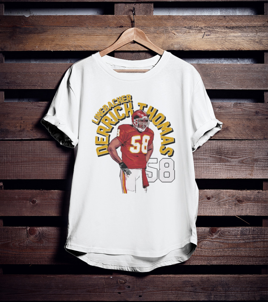 Linebacker Derrick Thomas 58 Kansas City Chiefs NFL T-Shirt