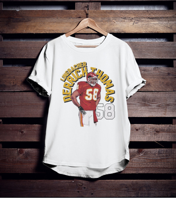 Linebacker Derrick Thomas 58 Kansas City Chiefs NFL T-Shirt