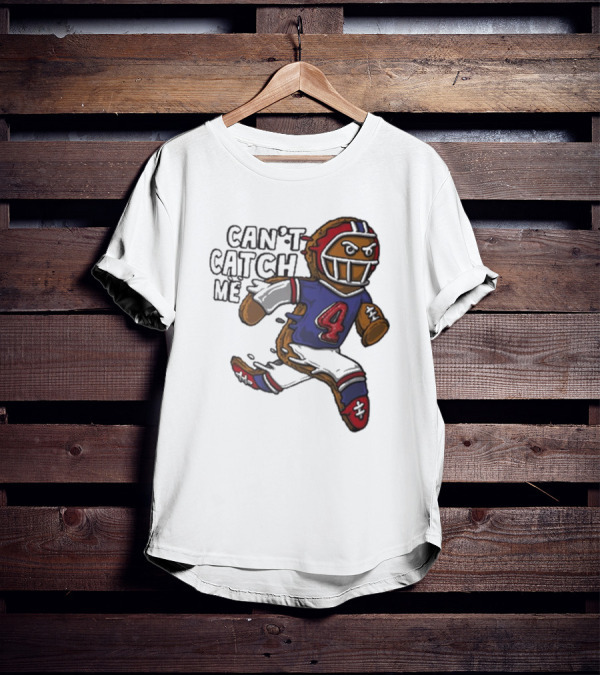 Buffalo Bills Can't Catch Me Gingerbread Christmas Football Player T-Shirt
