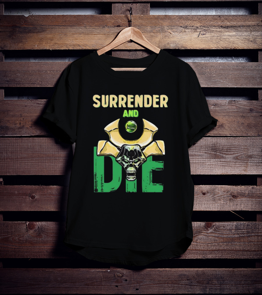 Majorkill Surrender And Die Skull T-Shirt