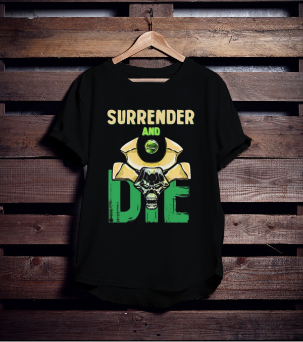 Majorkill Surrender And Die Skull T-Shirt