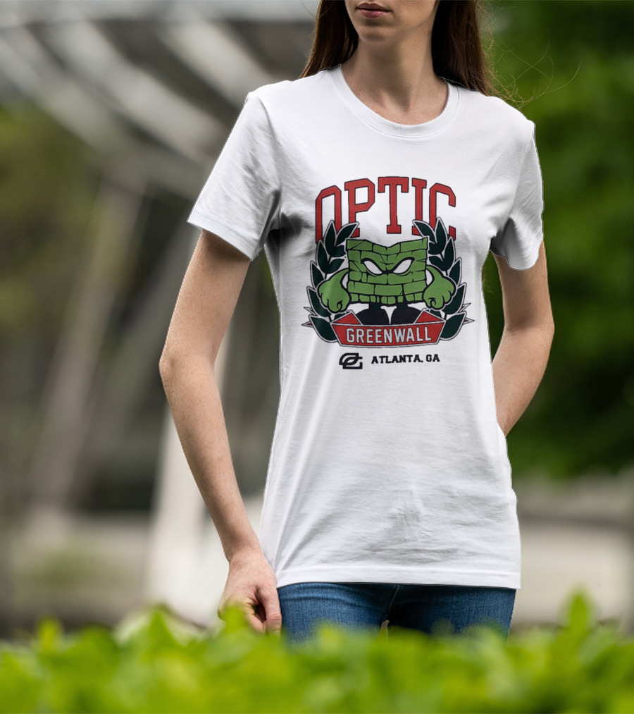 Optic Greenwall Atlanta GA City Colors T-Shirt