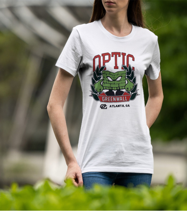 Optic Greenwall Atlanta GA City Colors T-Shirt