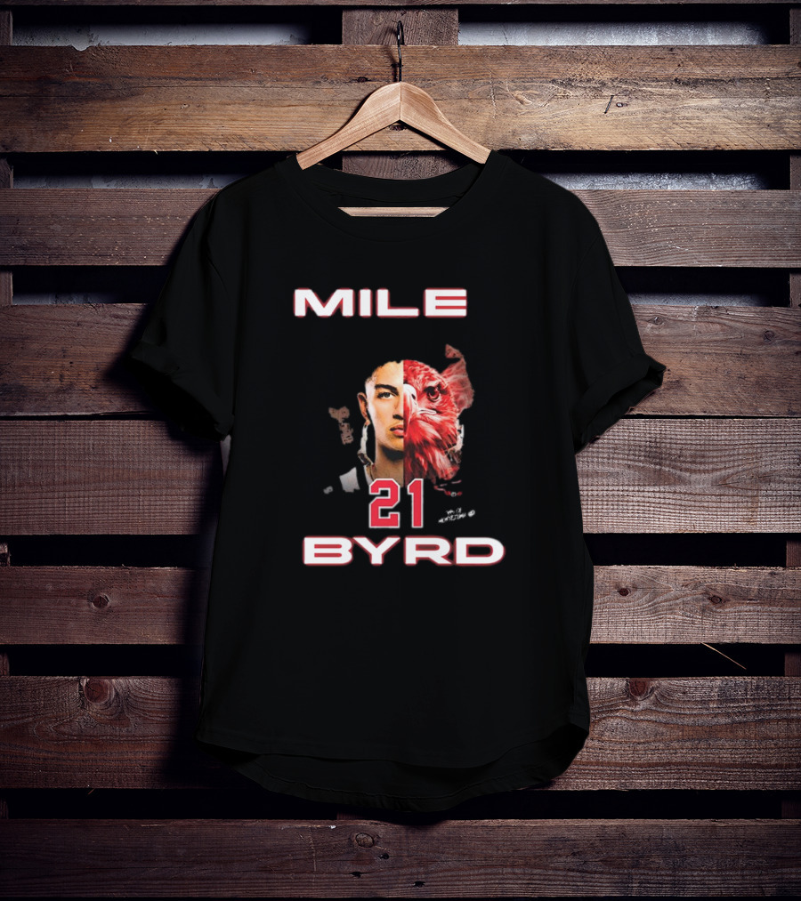 Mile Byrd #21 San Diego State Aztecs Sons Of Montezuma Eagle Face T-Shirt