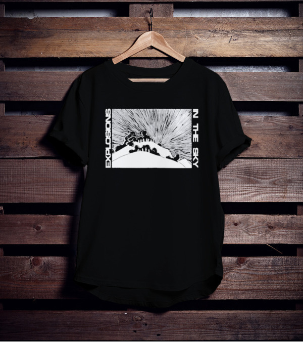 Explosions In The Sky End Mountain Eruption Scene T-Shirt