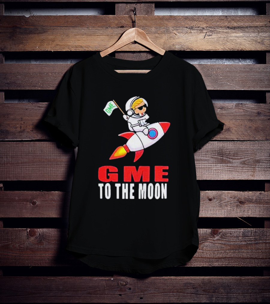 GME WallStreetBets To The Moon Astronaut Rocket T-Shirt