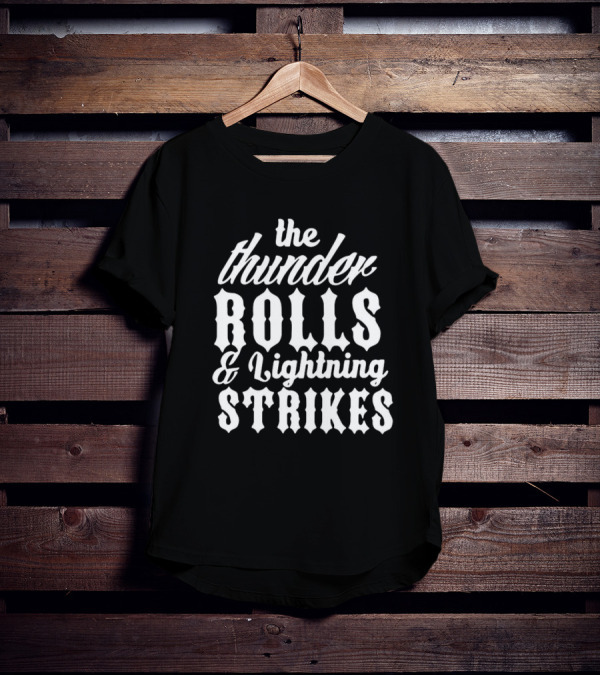 Garth Brooks The Thunder Rolls And Lightning Strikes Iconic Lyrics T-Shirt