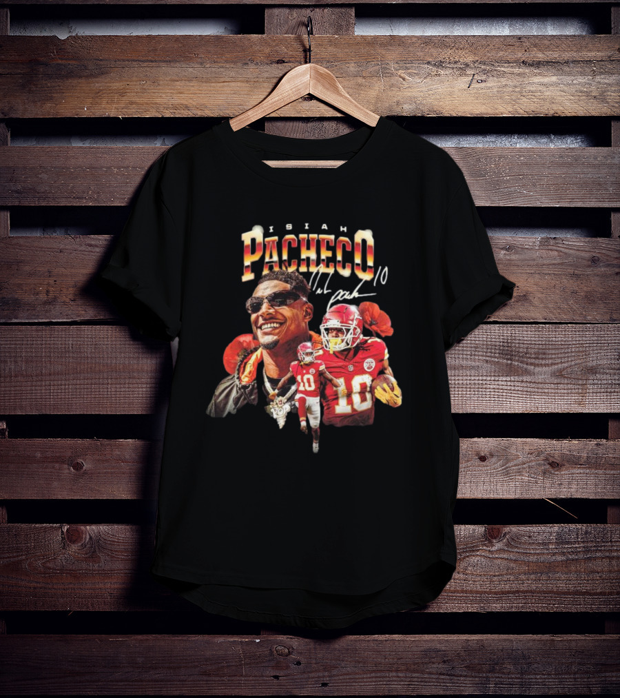 Isiah Pacheco Kansas City Chiefs NFL Signature 10 T-Shirt