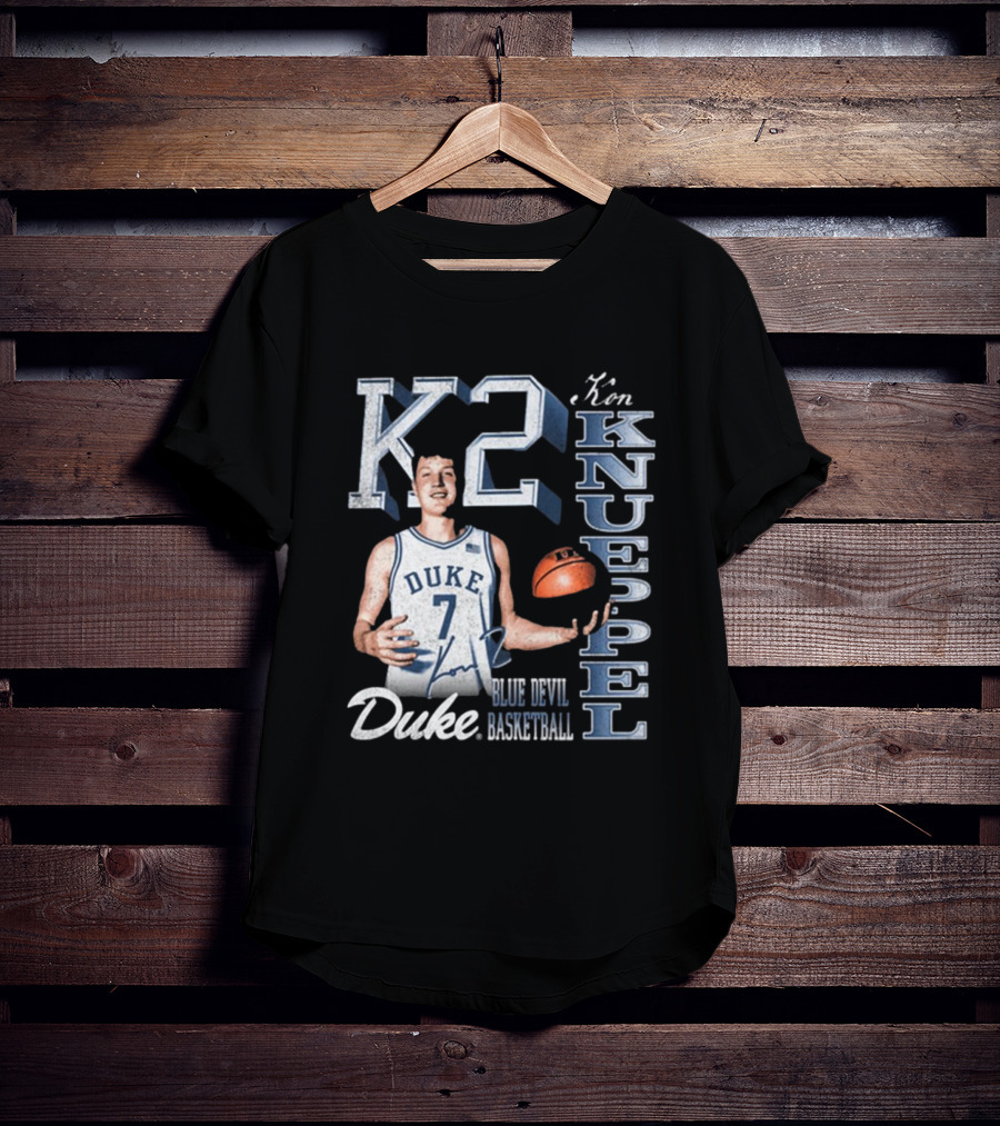 Kon Knueppel K2 Duke Blue Devils Basketball 90s Signature T-Shirt