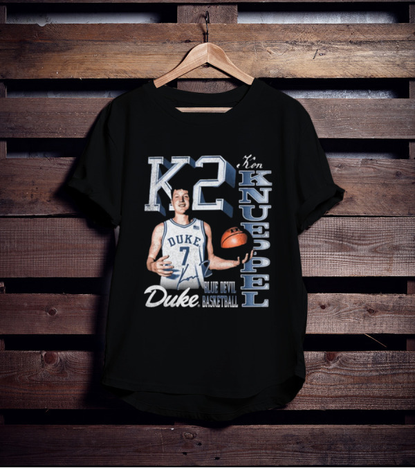 Kon Knueppel K2 Duke Blue Devils Basketball 90s Signature T-Shirt
