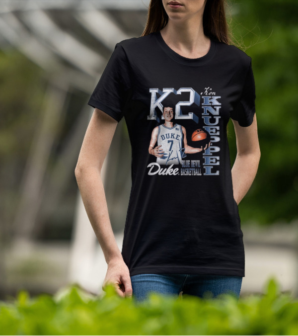 Kon Knueppel K2 Duke Blue Devils Basketball 90s Signature T-Shirt