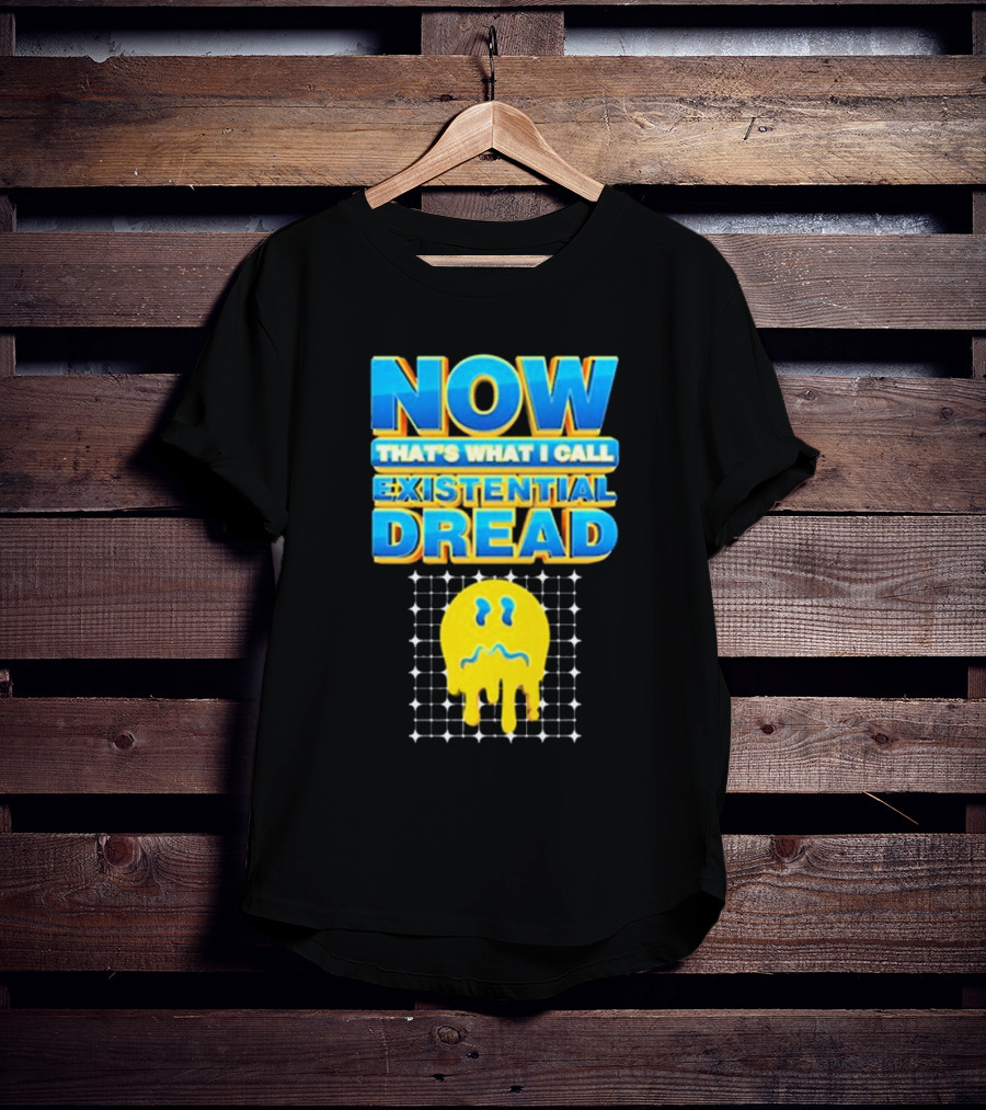 NOW That’s What I Call Existential Dread Melting Emoji Grid T-Shirt