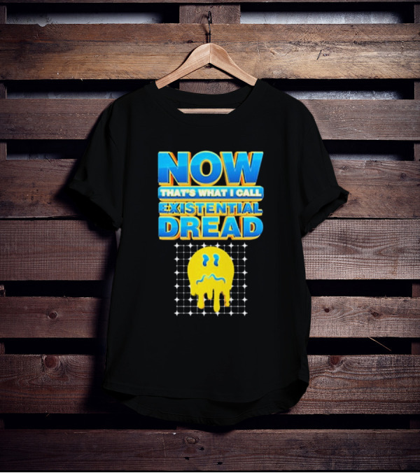 NOW That’s What I Call Existential Dread Melting Emoji Grid T-Shirt