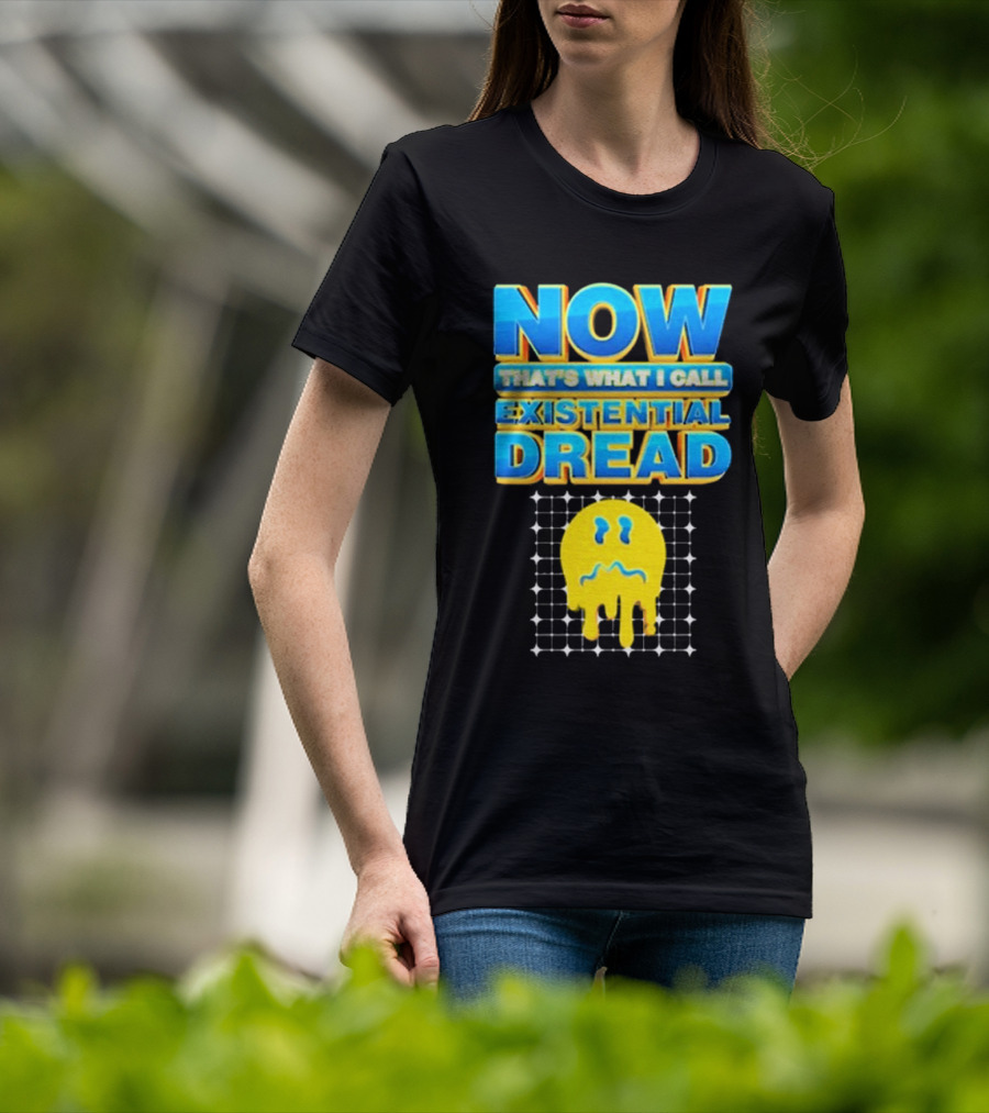NOW That’s What I Call Existential Dread Melting Emoji Grid T-Shirt