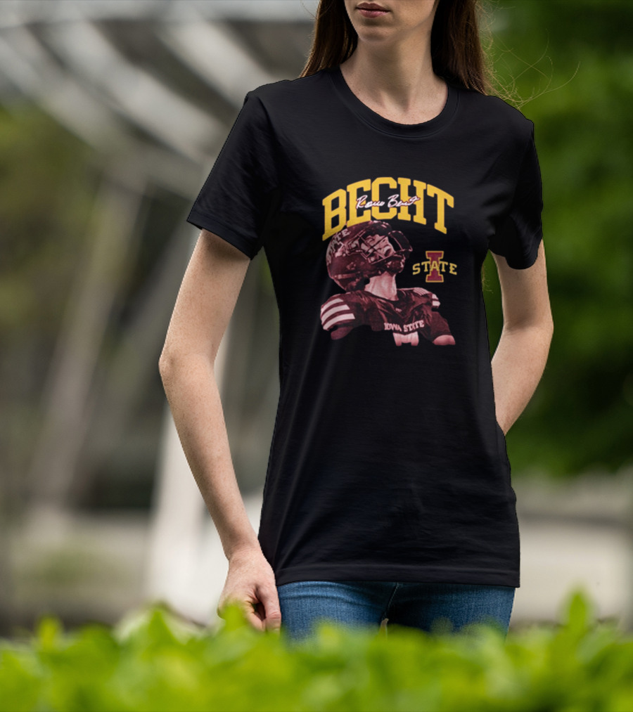 Iowa State Cyclones Rocco Becht Crimson Spotlight Signature T-Shirt