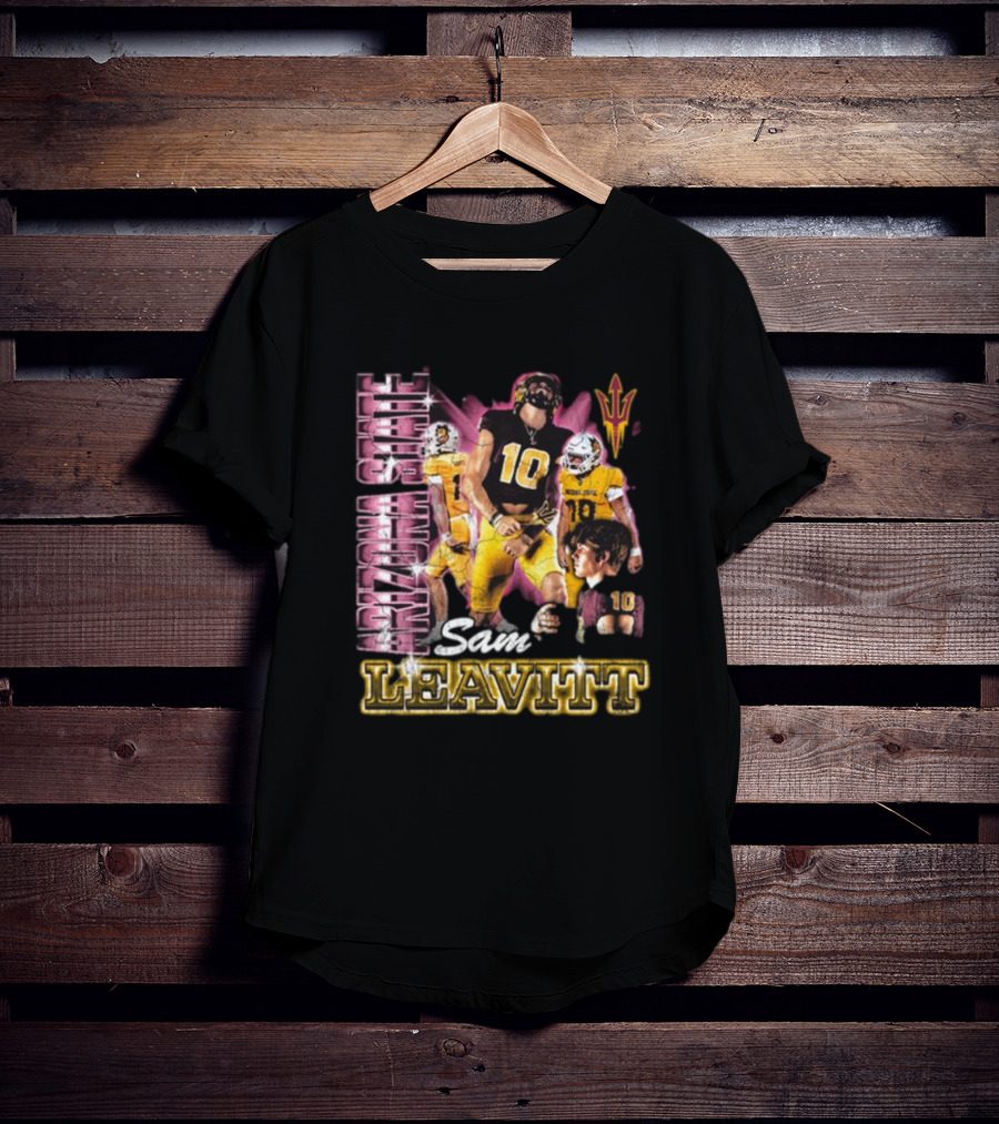 Arizona State Sun Devils Sam Leavitt 90s Football T-Shirt
