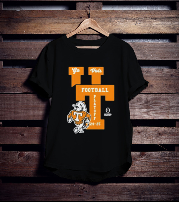 Tennessee Vols Football Playoff 24-25 Go Vols Interlock Strutting Smokey T-Shirt