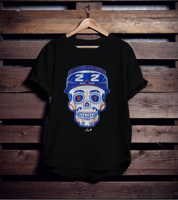 Juan Soto NY Mets Sugar Skull MLB Baseball 2025 Queens T-Shirt