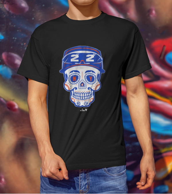 Juan Soto NY Mets Sugar Skull MLB Baseball 2025 Queens T-Shirt