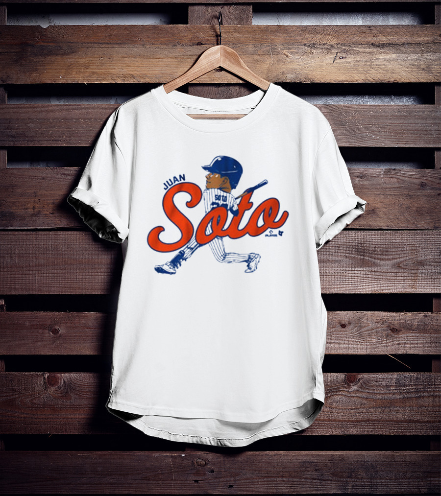 Juan Soto Caricature MLB New York Mets Queens T-Shirt
