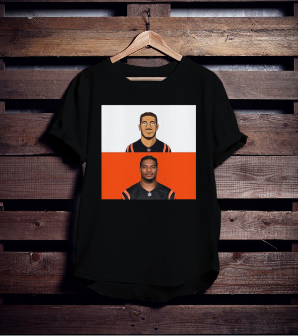 Ja’Marr Chase Cincinnati Bengals The Simpsons NFL Themed Drawing T-Shirt