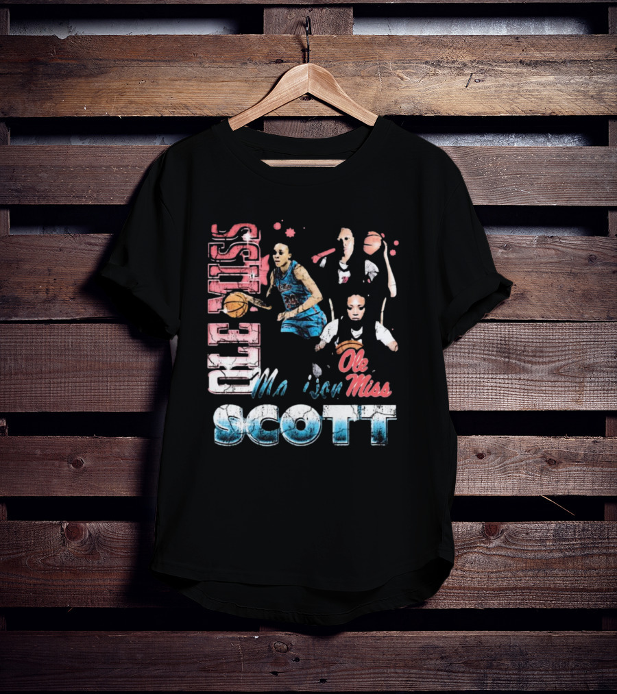 Ole Miss Rebels Madison Scott 90s Basketball T-Shirt