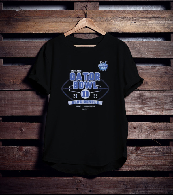 Taxslayer Gator Bowl 2025 Duke Blue Devils January 2 Jacksonville FL T-Shirt