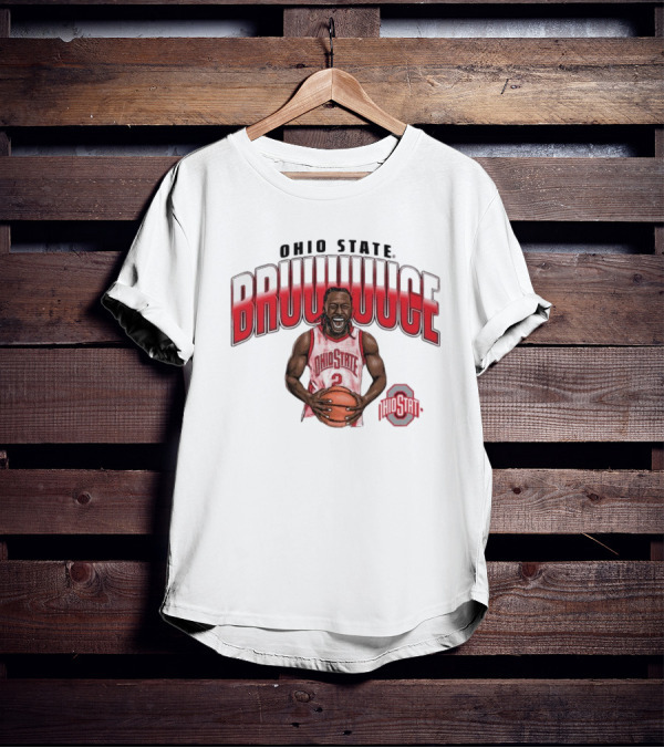 Ohio State Buckeyes Bruce Thornton BRUUUUCE With Basketball And Ohio State T-Shirt