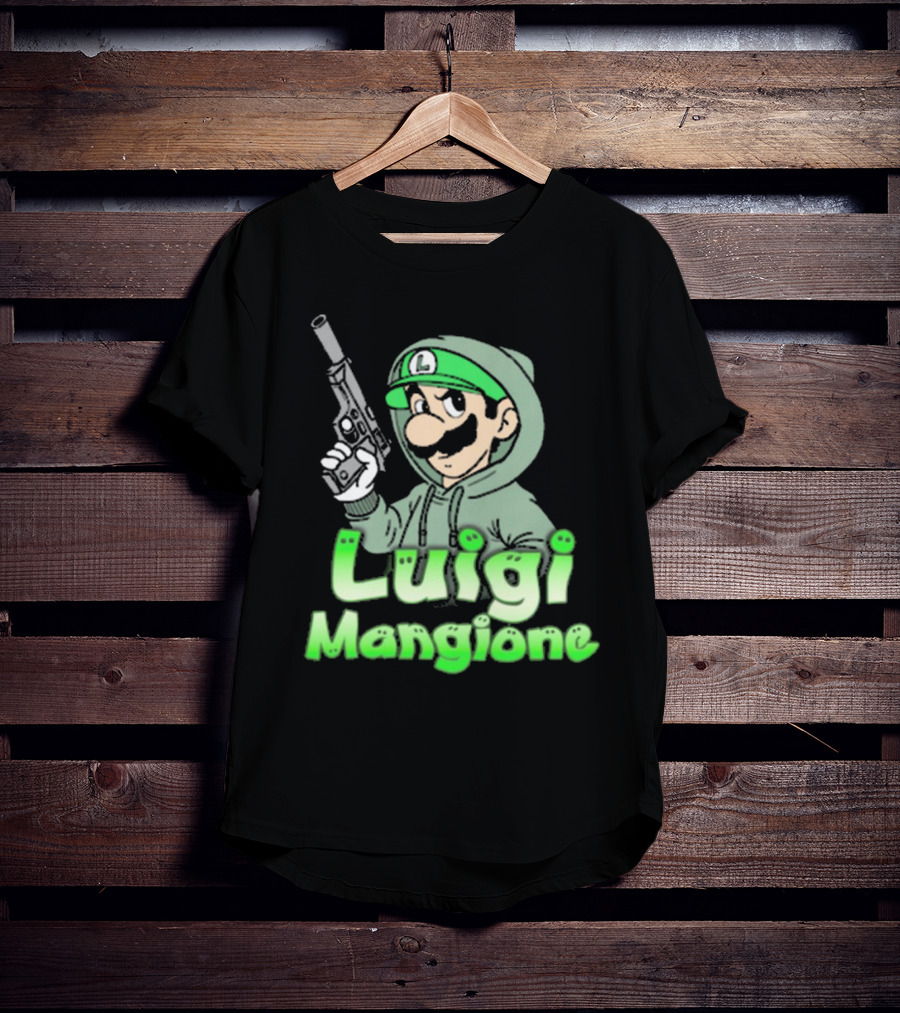 Luigi Mangione Super Mario Bros Parody That Go Hard T-Shirt