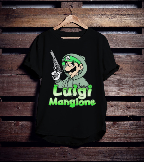 Luigi Mangione Super Mario Bros Parody That Go Hard T-Shirt