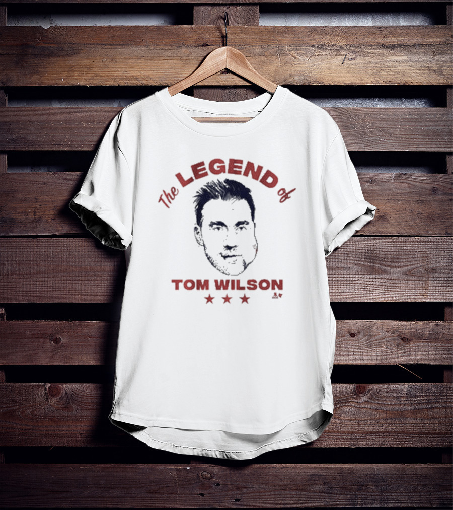 The Legend Of Tom Wilson With Stars And Illustrated T-Shirt