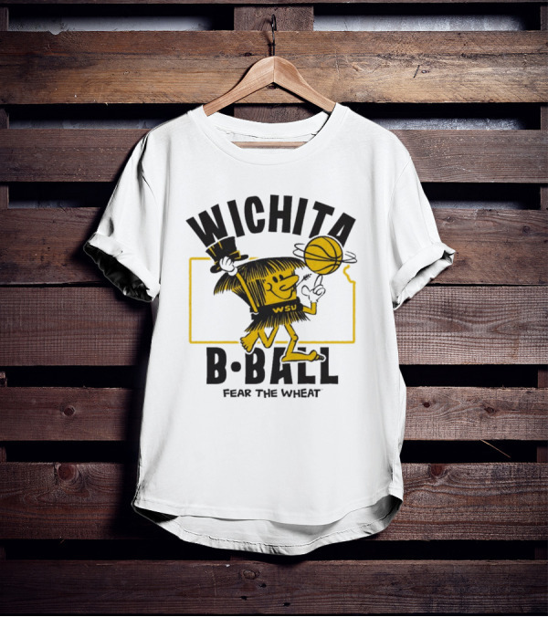 Wichita B-Ball Fear The Wheat WSU Vintage T-Shirt