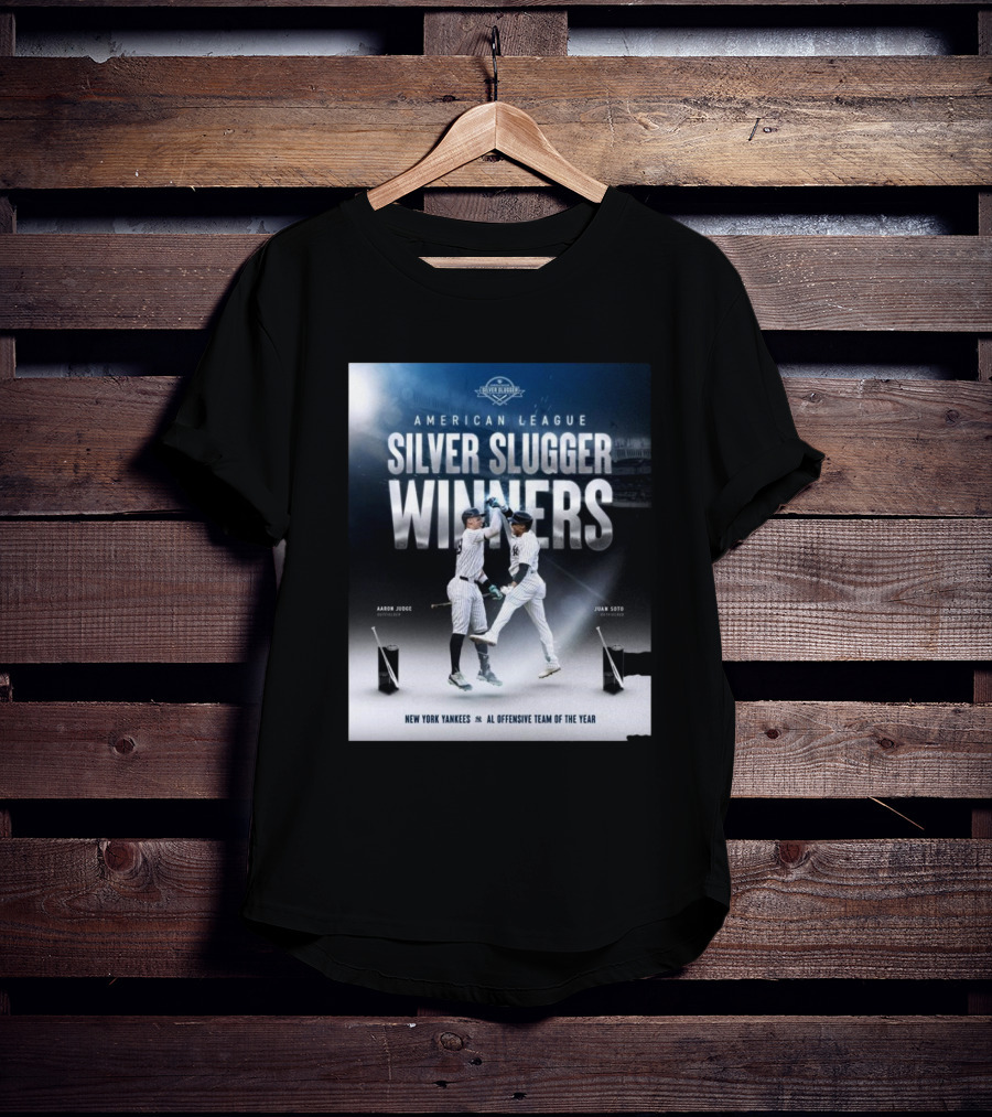 American League Silver Slugger Winners Aaron Judge Juan Soto New York Yankees AL Offensive Team Of The Year T-Shirt