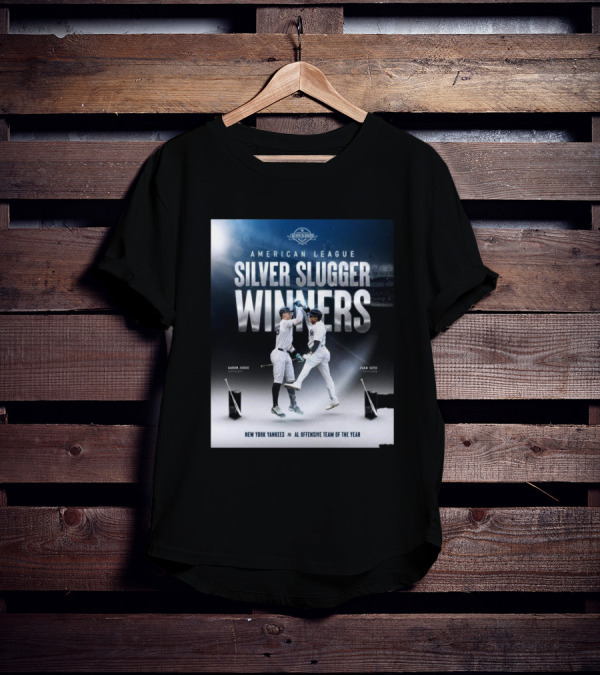 American League Silver Slugger Winners Aaron Judge Juan Soto New York Yankees AL Offensive Team Of The Year T-Shirt